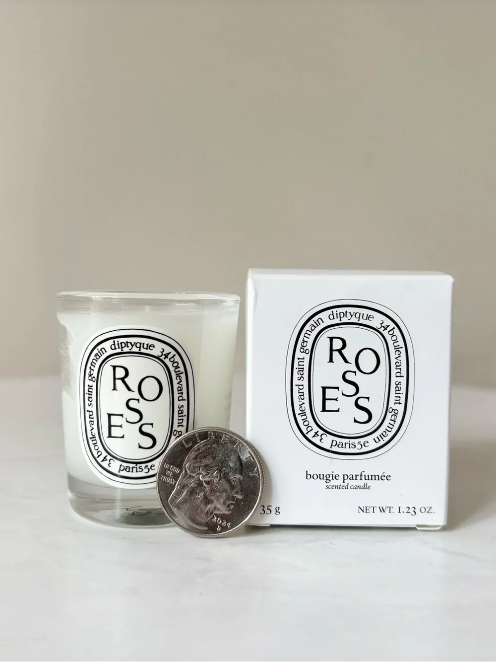 diptyque Roses Mini Candle 35g